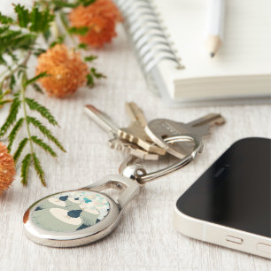 metaphor_22_a girl in the dream metal key ring