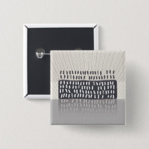 metaphor_2_reflection 15 cm square badge