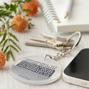 metaphor_2_reflection acrylic key ring