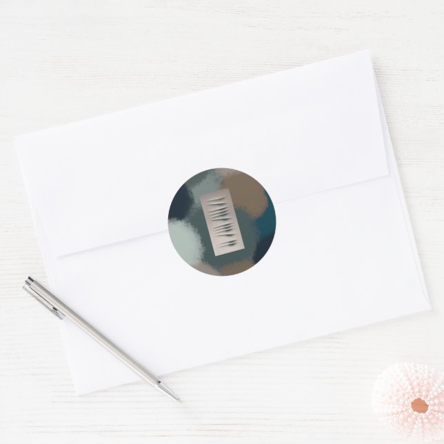 metaphor_3_growth_1 classic round sticker (Envelope)