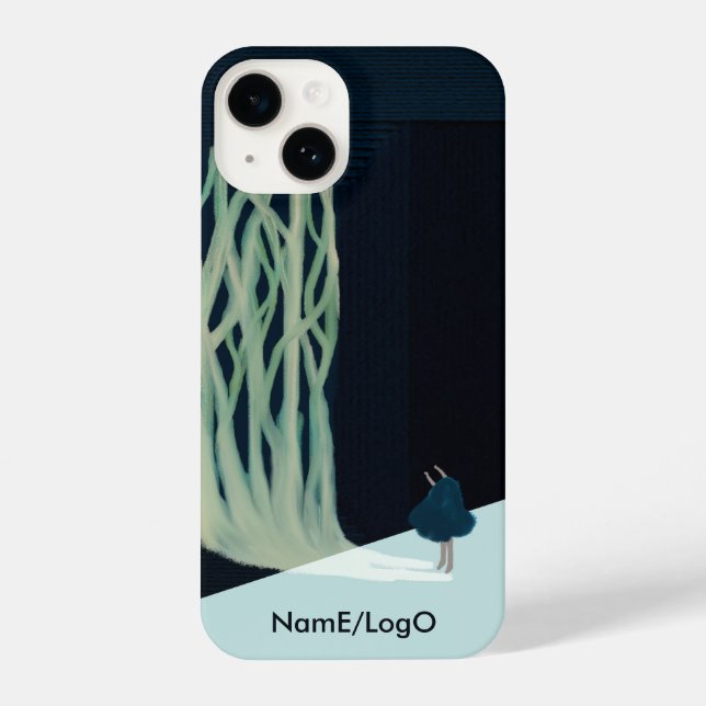 metaphor_7_a girl in the woods iPhone case (Back)