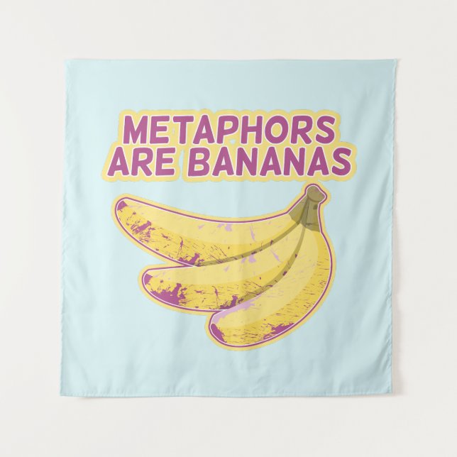 Metaphor Funny typography Tapestry (Front)