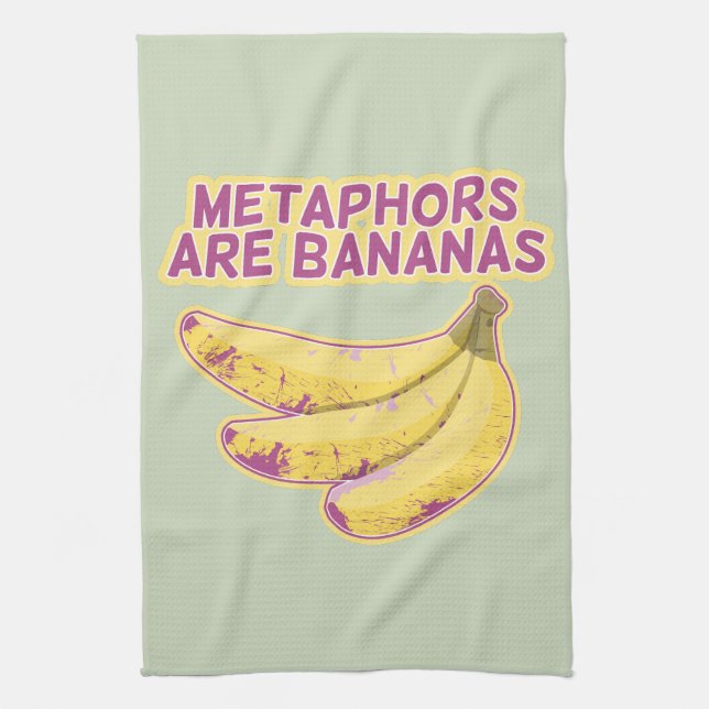 Metaphor Funny typography Tea Towel (Vertical)