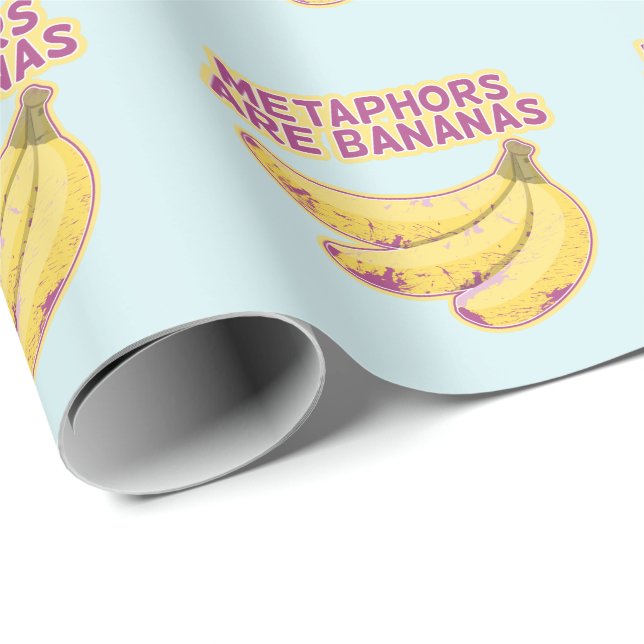 Metaphor Funny typography Wrapping Paper (Roll Corner)