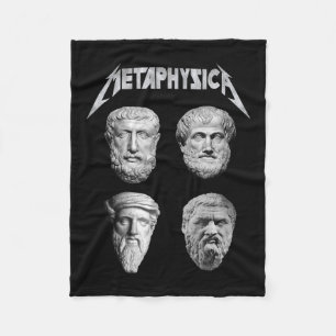 Metaphysica Socrates Plato Aristotle Philosopher M Fleece Blanket