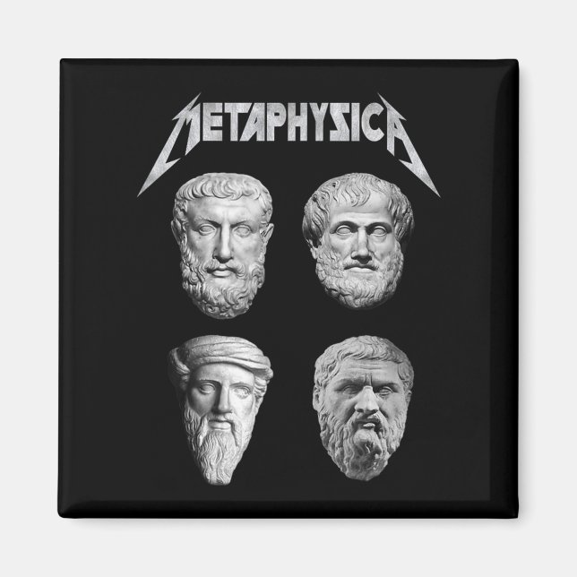 Metaphysica Socrates Plato Aristotle Philosopher M Magnet (Front)