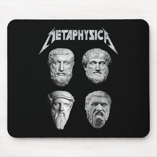Metaphysica Socrates Plato Aristotle Philosopher M Mouse Mat (Front)