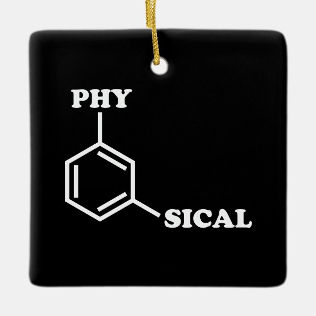 Metaphysical Humour Ceramic Ornament (Front)