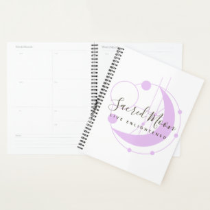 Metaphysical Moon Minimalist Purple Personalised Planner