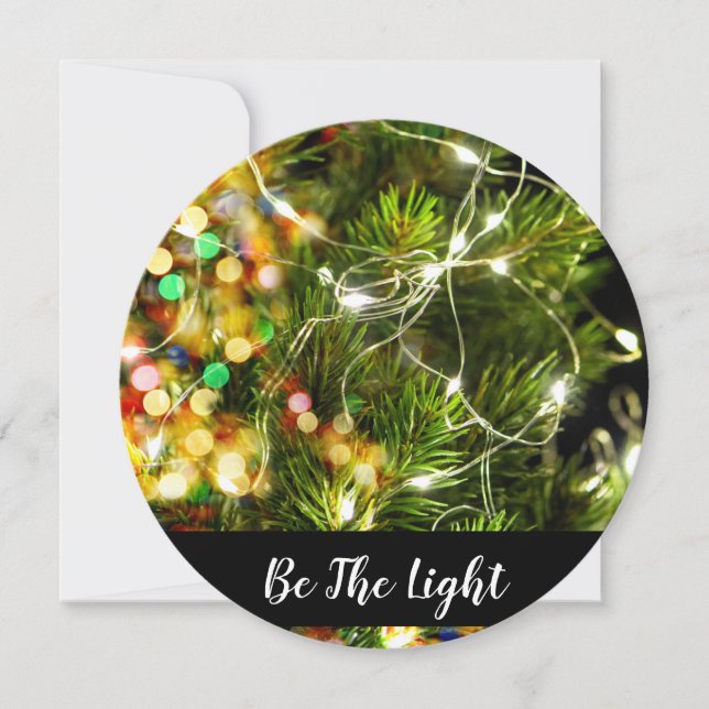 *~* Metaphysical New Age Spiritual Tree Holiday Card (Front)