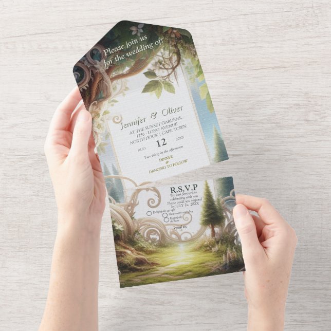 Metaphysical Timeless Spiritual Fantasy Themes All In One Invitation (Tearaway)