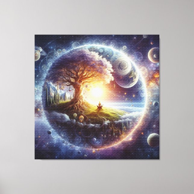 Metaphysical Timeless Spiritual Fantasy Themes Canvas Print (Front)