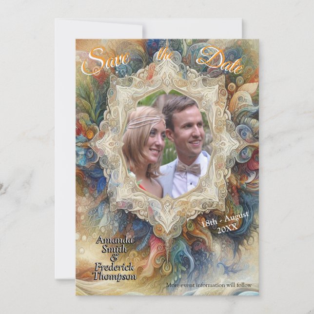 Metaphysical Timeless Spiritual Fantasy Themes Invitation (Front)