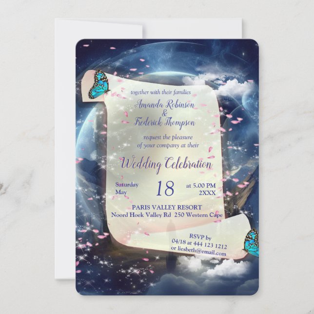 Metaphysical Timeless Spiritual Fantasy Themes Invitation (Front)