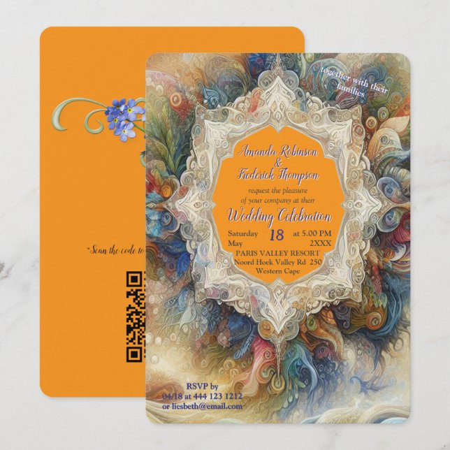 Metaphysical Timeless Spiritual Fantasy Themes Invitation (Front/Back)