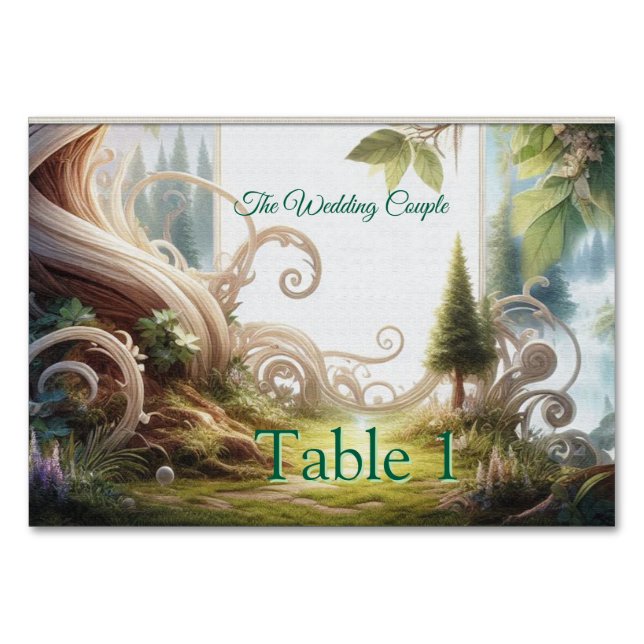 Metaphysical Timeless Spiritual Fantasy Themes Table Number (Front)