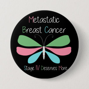 Metastatic Breast Cancer Advocacy and Support 7.5 Cm Round Badge