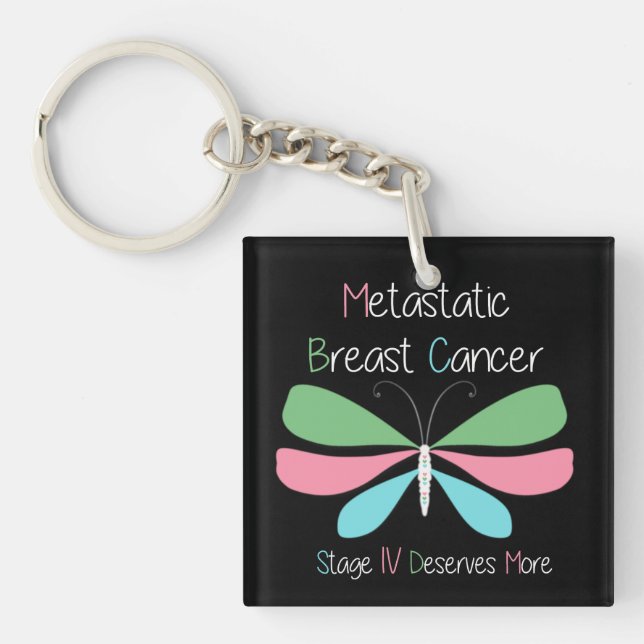 Metastatic Breast Cancer Advocacy and Support Key Ring (Front)