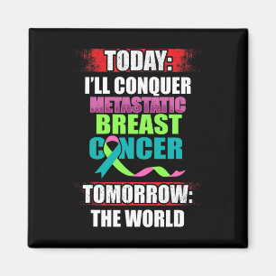 Metastatic Breast Cancer Awareness Beat Warrior Magnet