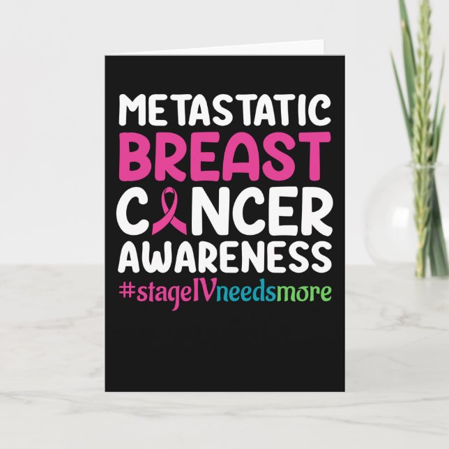Metastatic breast cancer awareness card (Front)