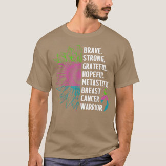 Metastatic Breast Cancer Awareness Care Warrior 22 T-Shirt
