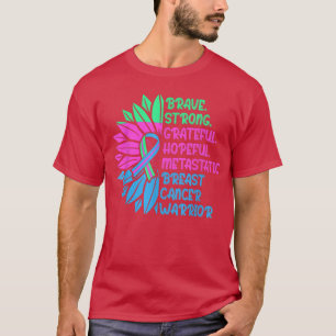 Metastatic Breast Cancer Awareness Care Warrior 22 T-Shirt