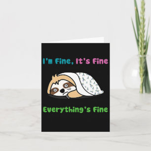 Metastatic Breast Cancer Awareness I'm Fine It's F Card