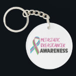 Metastatic Breast Cancer Awareness Key Ring<br><div class="desc">Show your unwavering support for Metastatic Breast Cancer Awareness with our heartfelt keychain. It serves as a powerful reminder of the ongoing battle against metastatic breast cancer. Carry it proudly to raise awareness and show your support for those affected by this challenging condition. Join the fight, spread awareness, and order...</div>