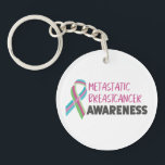 Metastatic Breast Cancer Awareness Key Ring<br><div class="desc">Show your unwavering support for Metastatic Breast Cancer Awareness with our heartfelt keychain. It serves as a powerful reminder of the ongoing battle against metastatic breast cancer. Carry it proudly to raise awareness and show your support for those affected by this challenging condition. Join the fight, spread awareness, and order...</div>
