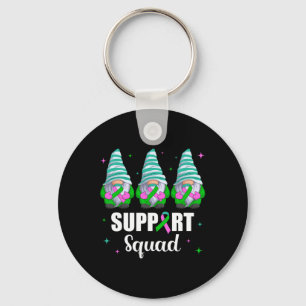 Metastatic Breast Cancer Awareness Shirt Gnome Sup Key Ring