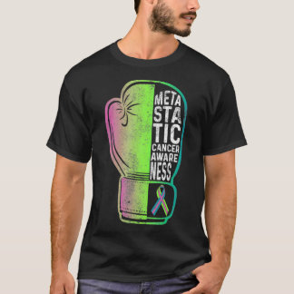 Metastatic Breast Cancer Awareness Signs US Warrio T-Shirt