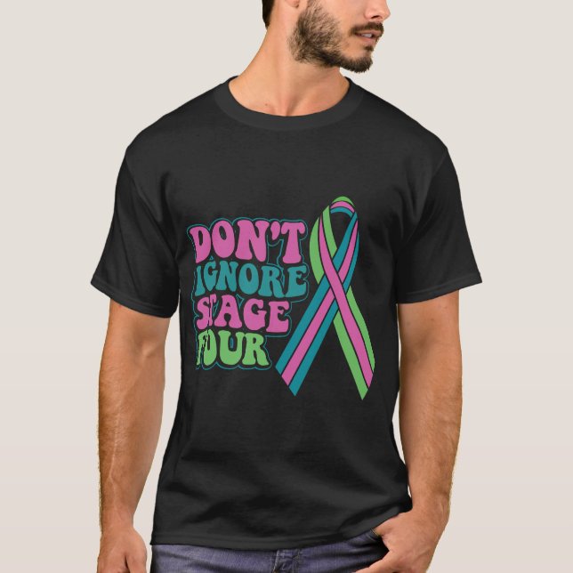 Metastatic Breast Cancer Awareness T-Shirt (Front)