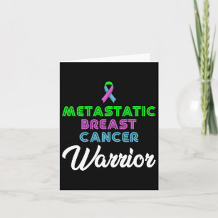 Metastatic Breast Cancer Awareness Warrior 1 Card