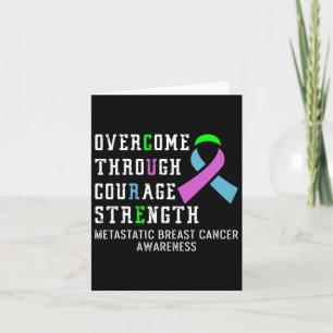 Metastatic Breast Cancer Awareness Warrior 4  Card