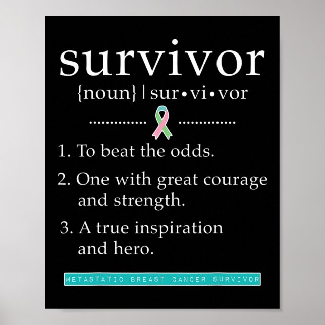 Metastatic Breast Cancer Survivor  Poster (Front)