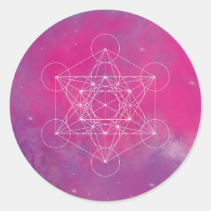 Metatron, chakra,zen,sacred geometric, angel classic round sticker