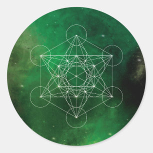 Metatron, chakra,zen,sacred geometric, angel classic round sticker