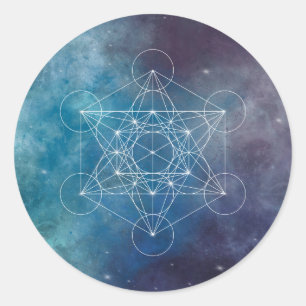 Metatron, chakra,zen,sacred geometric, angel classic round sticker