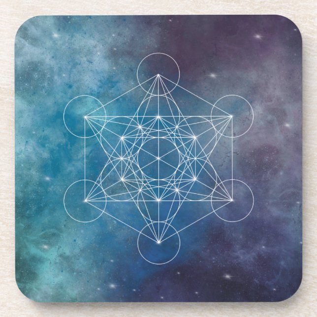 Metatron, chakra,zen,sacred geometric, angel coaster (Front)