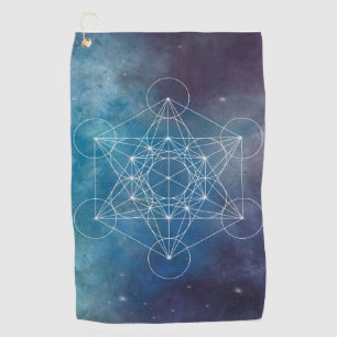 Metatron, chakra,zen,sacred geometric, angel golf towel