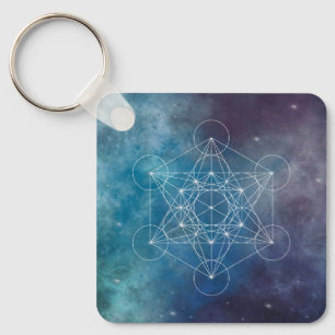 Metatron, chakra,zen,sacred geometric, angel key ring