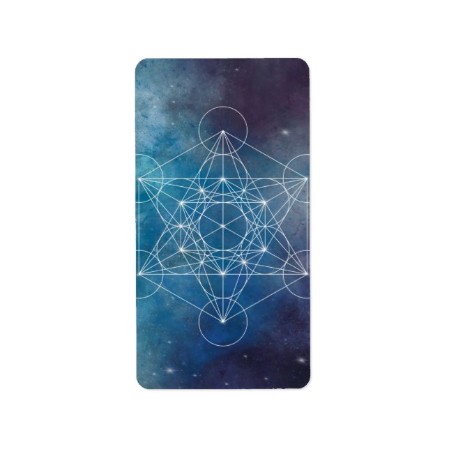 Metatron, chakra,zen,sacred geometric, angel label (Front)