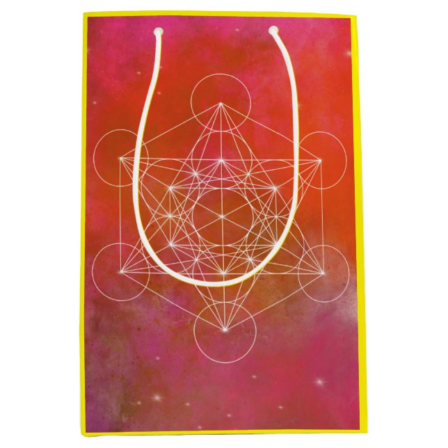 Metatron, chakra,zen,sacred geometric, angel, medium gift bag (Front)