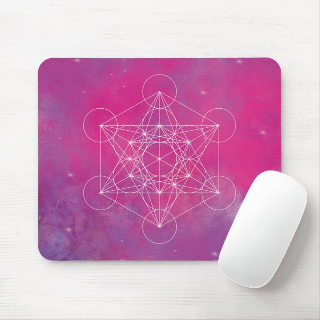 Metatron, chakra,zen,sacred geometric, angel mouse mat (With Mouse)