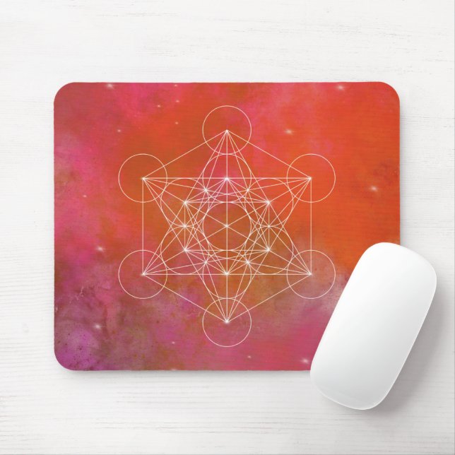 Metatron, chakra,zen,sacred geometric, angel, mouse mat (With Mouse)