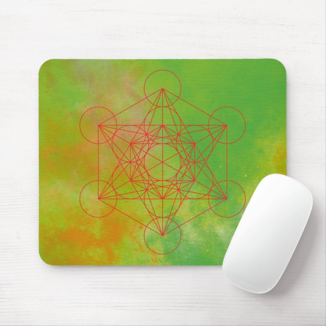 Metatron, chakra,zen,sacred geometric, angel mouse mat (With Mouse)