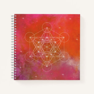 Metatron, chakra,zen,sacred geometric, angel, notebook