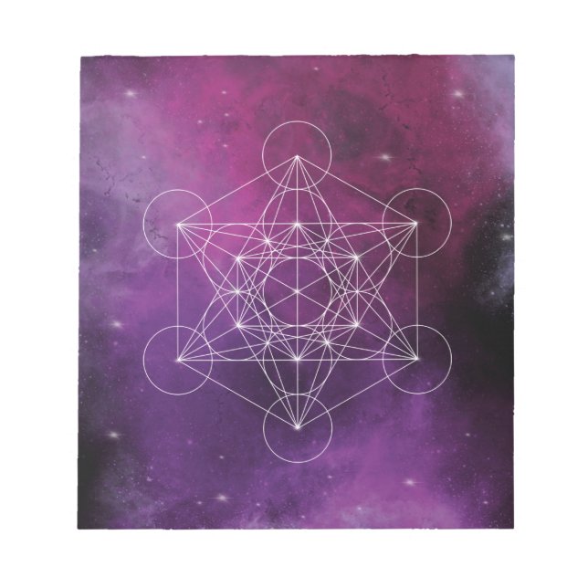 Metatron, chakra,zen,sacred geometric, angel, notepad (Front)