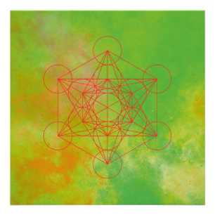 Metatron, chakra,zen,sacred geometric, angel photo print