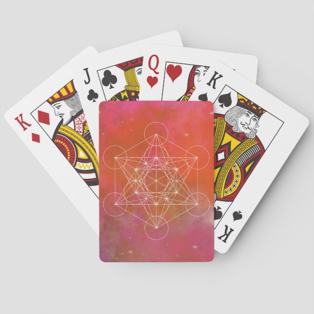 Metatron, chakra,zen,sacred geometric, angel, playing cards (Back)